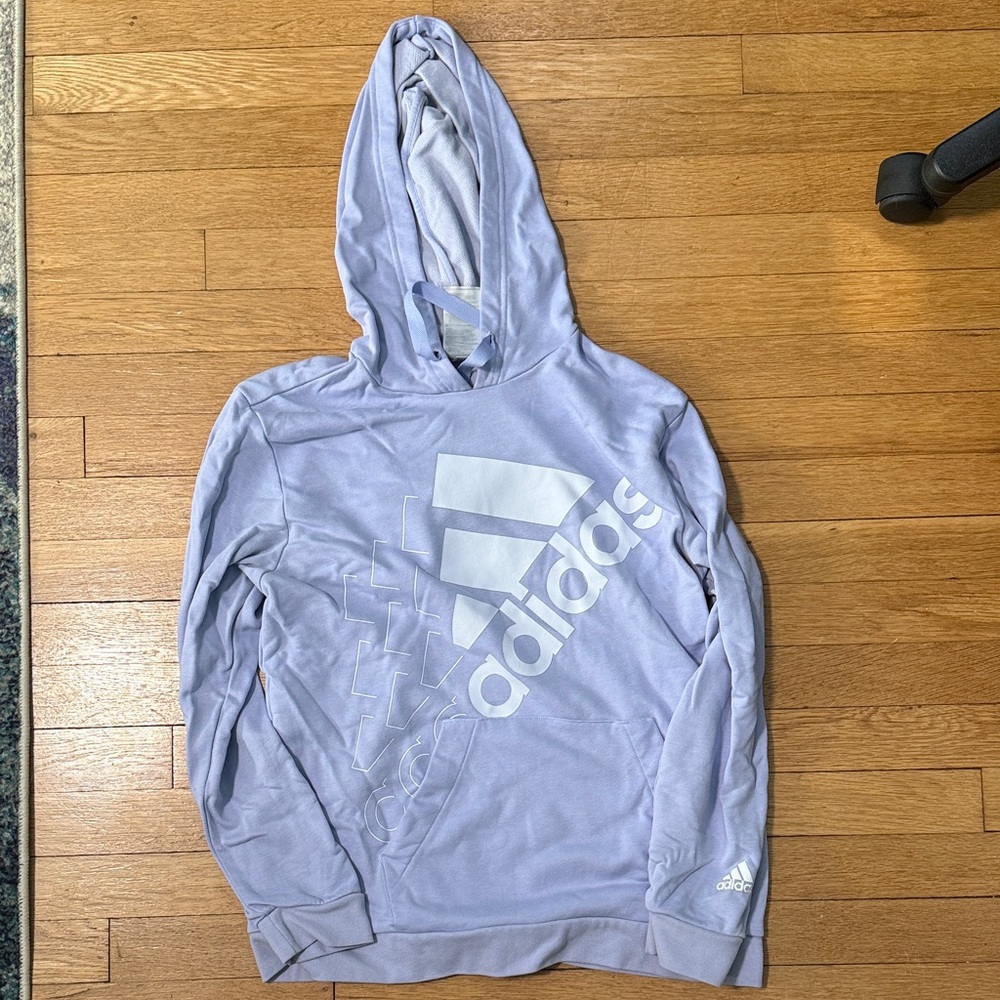Adidas Lavender Hoodie with Logo